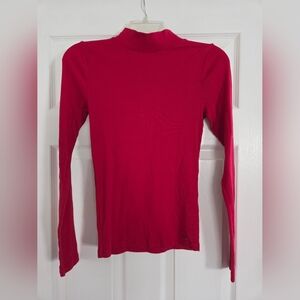 Hollister Vibrant Red Long Sleeve Turtleneck Medium